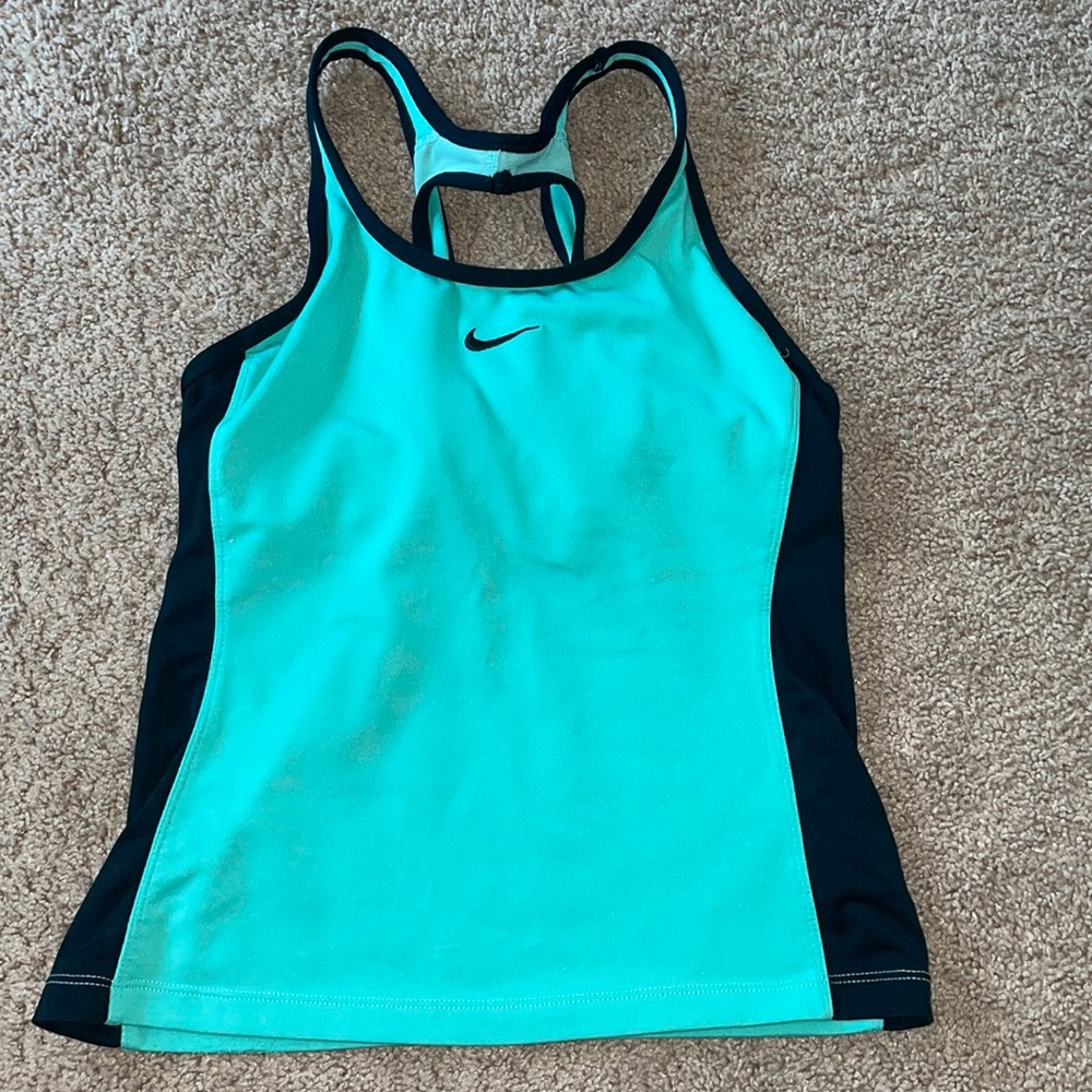 Green Nike tank top